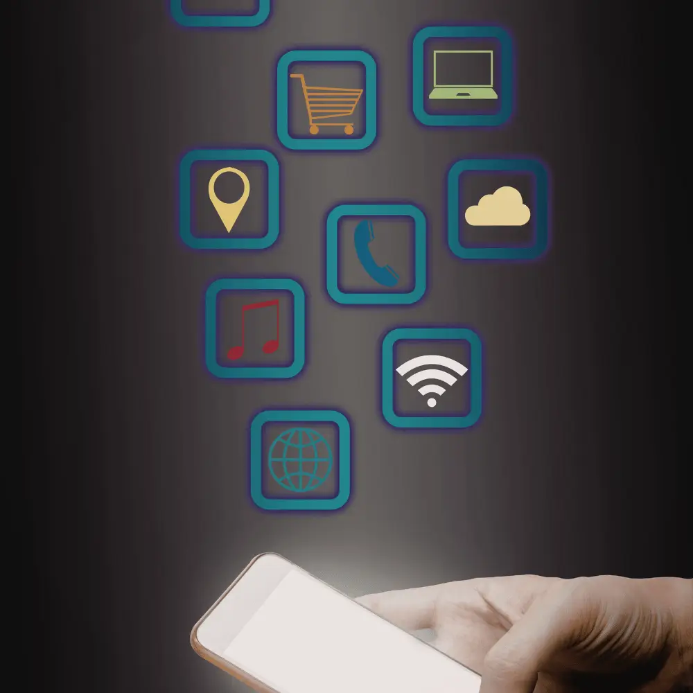 Business VoIP phone system with CRM and software integrations connecting multiple business applications and communication platforms